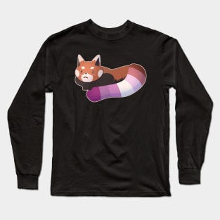 Lesbian Pride Red Panda Long Sleeve T-Shirt